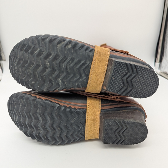 Vintage Sorel Slimpack Riding Boots Size 7 EU 38 Rare Cinnamon Spot On Front - Picture 7 of 12